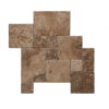 130-02720Noce20Mini20Tumbled20French20Pattern20Travertine20Pavers Antikolt Noce Travertin Romai Rakás Szet